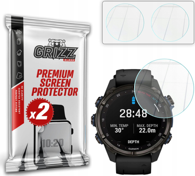Xham mbrojtës hibrid 2 pack Garmin Descent Mk3i 51mm, 9H, transparent