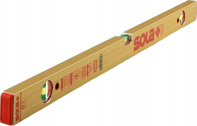 Nivel me flluskë Sola AZ 3 150, 150 cm, profil tubular alumini, i kuq