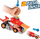 Kamion lodër T Racers Mix N Race Fire Launcher Truck, me lëshuës makinash, shumëngjyrësh