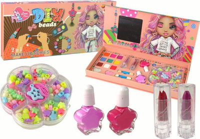Set lodrash grimi Leantoys DIY 2 in 1, 100 copë, multingjyrësh