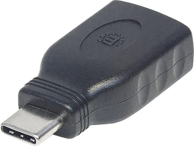 Përshtatës Manhattan (354646), USB-A në USB-C, i zi