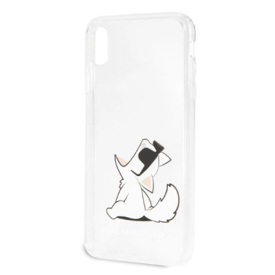 Mbulesë telefoni Karl Lagerfeld për iPhone Xs Max, plastike, transparente