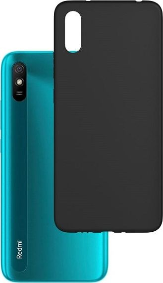 Kapak telefoni 3MK Matt Case për Xiaomi Redmi 9A, TPU, i zi