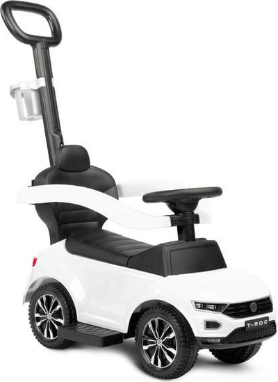 Makina lodër Toyz Volkswagen T-Roc Ride-on, dorezë shtytëse, 12–36 muaj, e bardhë