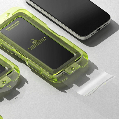 Qelq mbrojtës Ringke Easy Slide për iPhone 17, set 2 copë, transparent