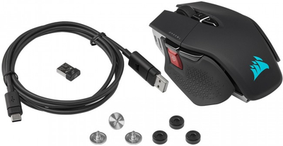 Гејминг глушец Corsair M65 RGB Ultra Wireless, безжичен, 26000 DPI, црн