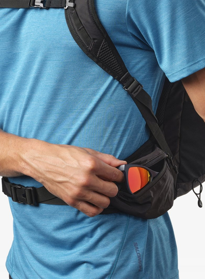 Shpinë turistike Salomon Trailblazer 20, 20L, me rrip beli, e zezë