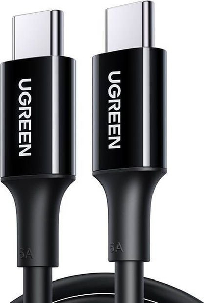 Kabllo USB Ugreen US300, USB-C në USB-C, 1m, 100W, e zezë