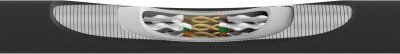 Kabllo rrjeti InLine Armored Patch Cable Cat.6A, 2m, e zezë