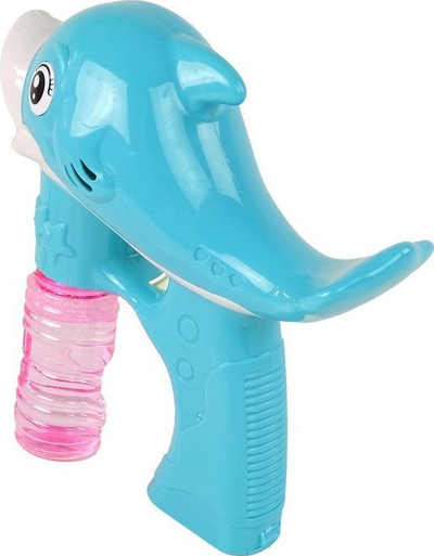 Lodër makinë flluskash Dr. Bubble Dolphin, 17x18x6cm, me 2 shishe, blu
