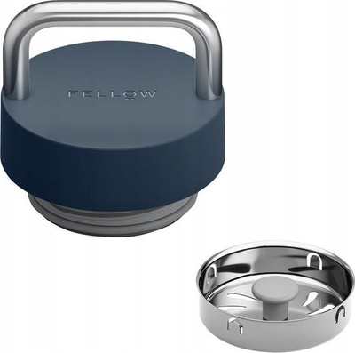 Термос Fellow Carter Carry, 591 ml, инокс со вакуумска изолација, црн
