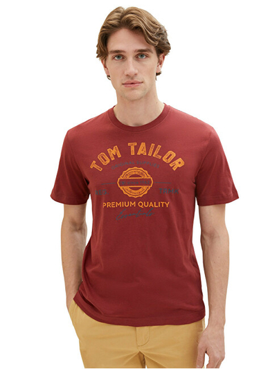 Maicë Tom Tailor Regular Fit, e kuqe e errët