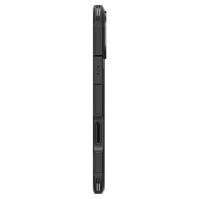 Mbulesë telefoni Spigen Tough Armor T MagFit për iPhone 16 Pro Max, me këmbëz, kompatibile MagSafe, e zezë