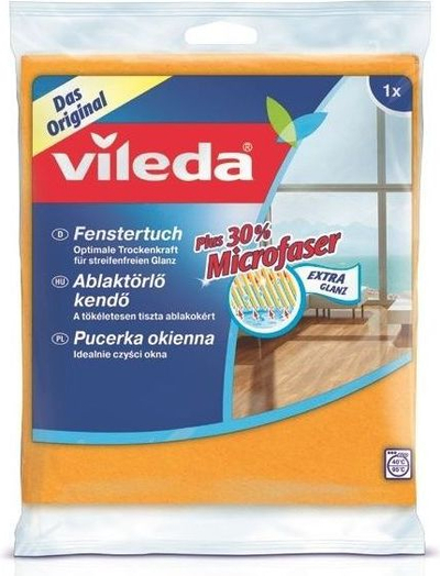 Leckë Vileda për lau dritaret, 30% mikrofibër, portokalli (141327)