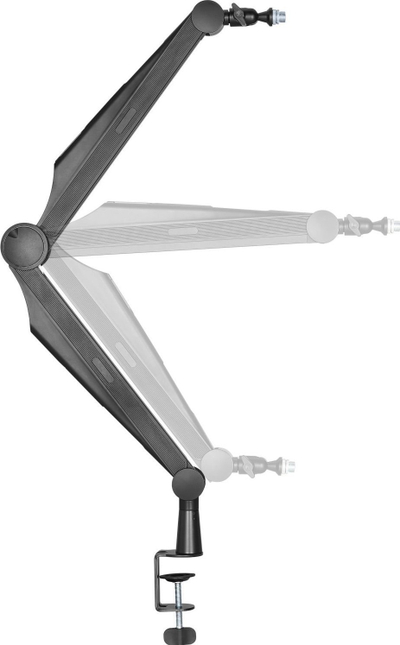 Krah tavoline për mikrofon Mozos SB41, 80 cm, rrotullim 360°, i zi