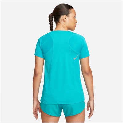Bluzë sportive Nike Dri-FIT Fast, me mëngë të shkurtra, për vrapim, e kaltër e ndezur