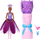 Kukull Barbie Petal Pop, me aromë, me aksesorë surprizë, vjollcë rozë