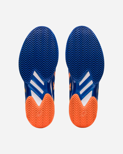 Këpucë tenisi Asics Solution Speed FF 2 Clay 1041A390 960, për meshkuj, FLYTEFOAM, blu me portokalli