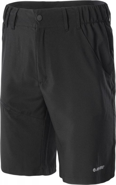 Shorce sportivë Hi-tec Megano M 92800406350, 100% poliester, reflektues, të zinj