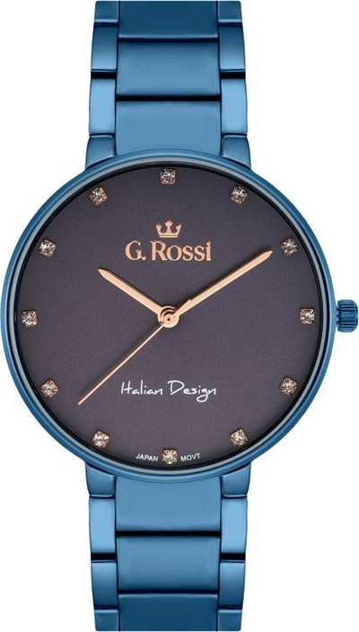 Ora dore për gra G.Rossi 11155B2-6F3, 36mm, kuarc, e argjendtë