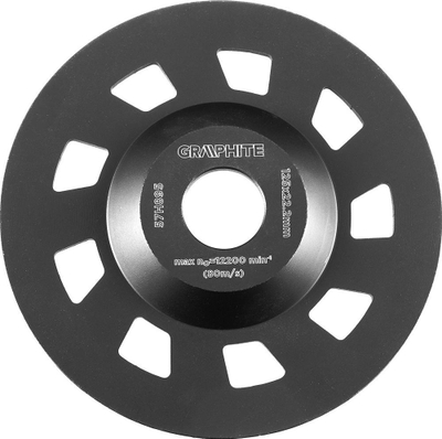 Disk diamanti Graphite Diamond Disc 125mm, vrimë 22.2mm, trashësi 5mm, segment C