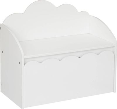 Stol me hapësirë depozitimi Atmosphera White Cloud Softness, për fëmijë, i bardhë