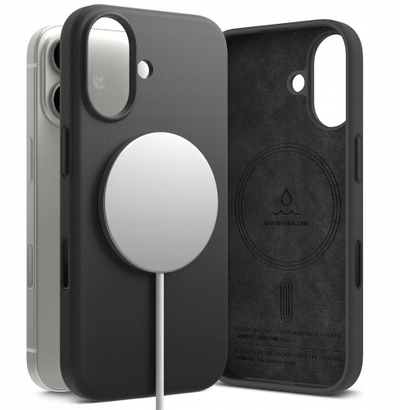 Mbështjellës telefoni Ringke Silicone Magnetic MagSafe për iPhone 17, silikoni, me MagSafe, lejla