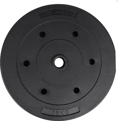 Peshë fitnesi Zipro, 15 kg/31 mm, e zezë