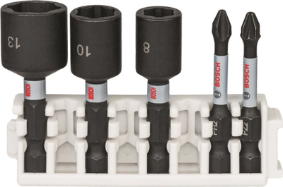 Set bitash edhe çelësa tubularë Bosch Impact Control, 5 copë