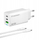 Karikues USB Wozinsky GaN 65W, 2x USB C, USB A, me kabllo 65W, i bardhë