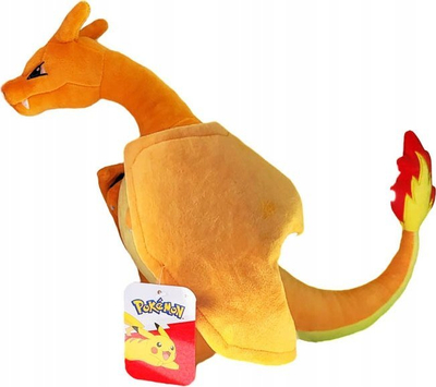 Lodër pelushi Pokémon Charizard, 30 cm, zyrtare, portokalli