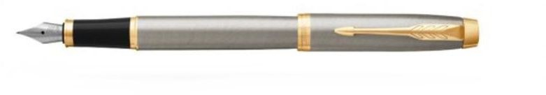 Stilolaps Parker IM Brushed Metal GT Fountain 1931649, i verdhë/hirtë