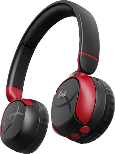 Kufje gaming pa tela HyperX Cloud Mini, Bluetooth, me mikrofon, kuqe e zezë