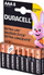 Bateri alkaline Duracell AAA, 1.5V, set 8 copë