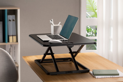 Shtesë tavoline ergonomike Digitus, 67cm, e rregullueshme në lartësi, e zezë