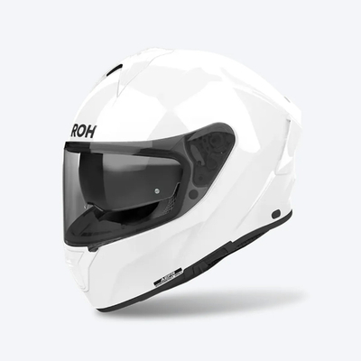 Helmetë moto Airoh Spark 2, full face, e bardhë gloss, madhësia 2XL