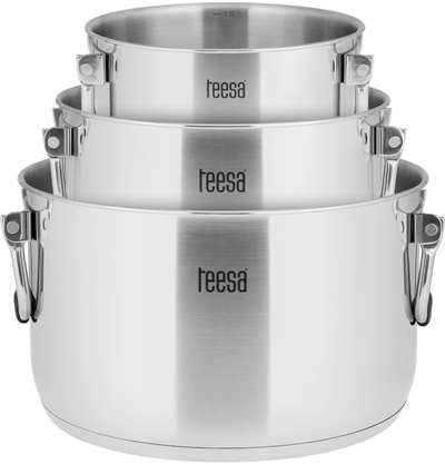 Сет тенџериња Тееса Cook Prime, 6 парчиња, челик инокс, индукција