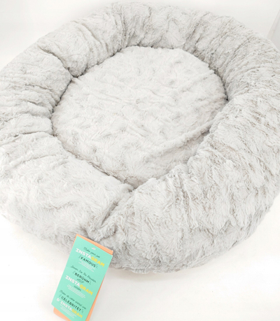 Shtrat për qen Best Friends by Sheri Calming Donut, 36", deri 45 kg, gri