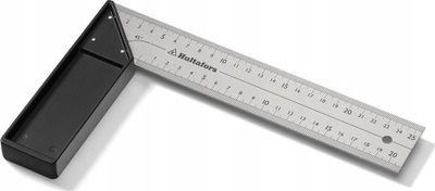 Shabllon këndi Hultafors V 25 Professional, 25cm, çelik inox, i zi