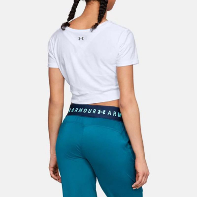 Спортска блуза Under Armour Lightweight Lux Crop Tee W 1305484, бела