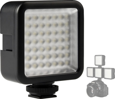 Dritë LED Ulanzi W49, e vogël, për kamera dhe vlog, e zezë