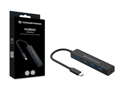 USB HUB Conceptronic CTC4USB3, 4 porta USB 3.0, Type C, i zi