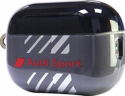 Mbulesë Audi IML Sport Case për AirPods Pro 2, material TPU PC, me kapëse, e zezë