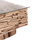 Tavolinë dite Sparrow HM9960, katrore 95x95x51.5cm, xham i temperuar, dru natyral