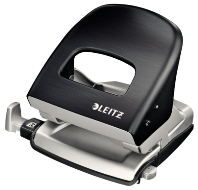 Shpuese letre Leitz 50060094, 30 fletë, metalike, e zezë