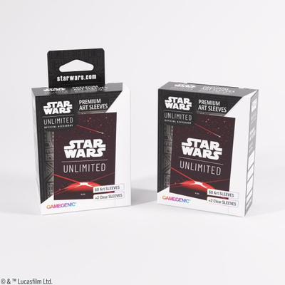 Mbrojtëse letrash Fantasy Flight Star Wars Unlimited Card Back Red, 60 copë, art i printum, të kuqe