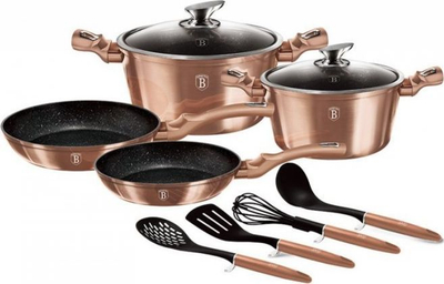Set tenxhere dhe tigan Berlinger Haus BH-6142, rozë e artë