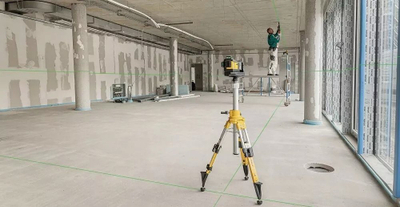 Nivel lazer multi-line Stabila LAX 600 G, vetënivelues, rreze 40 m, i verdhë