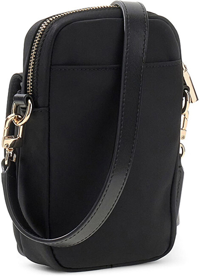 Çantë crossbody Follie Passport, 100% poliester, e zezë