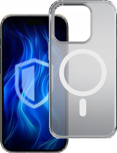 Kllëf telefoni 3mk Frosty MagCase për iPhone 15 Pro, MagSafe, i bardhë